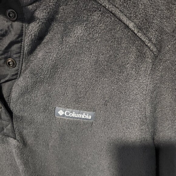 Colombia Women's Black Benton Springs Half Snap Pullover Classic Fleece - Large - Picture 3 of 7